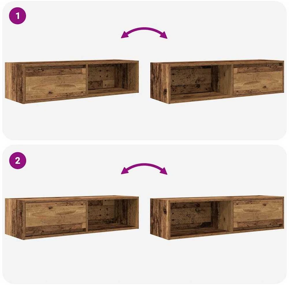 TV staliukas Televizoriaus spintelės, 2vnt., medienos 100x31x25,5cm, mediena