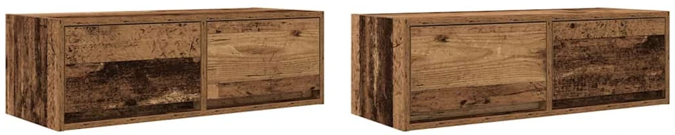 TV staliukas Televizoriaus spintelės, 2vnt., medienos, 80x31x25,5cm, mediena