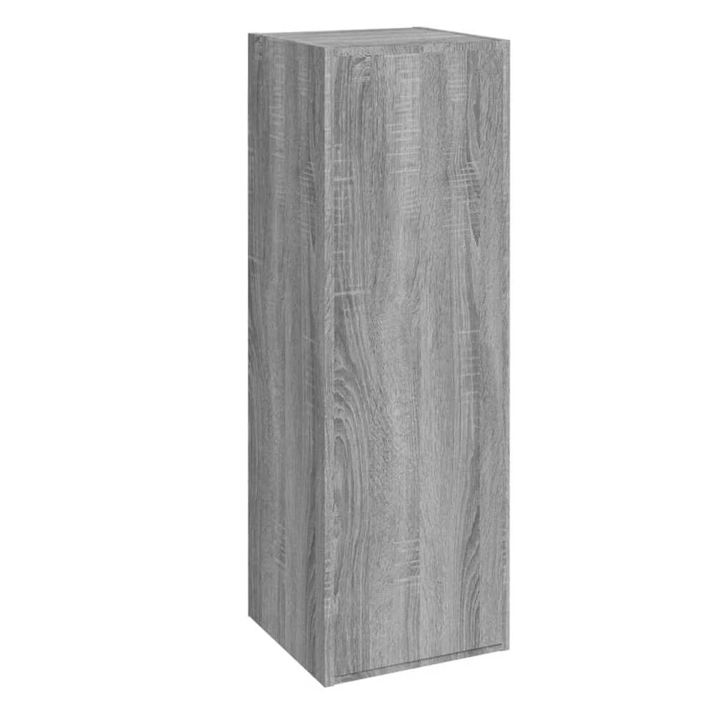 TV staliukas Televizoriaus spintelės, 2vnt., pilkos, 30,5x30x90cm, mediena
