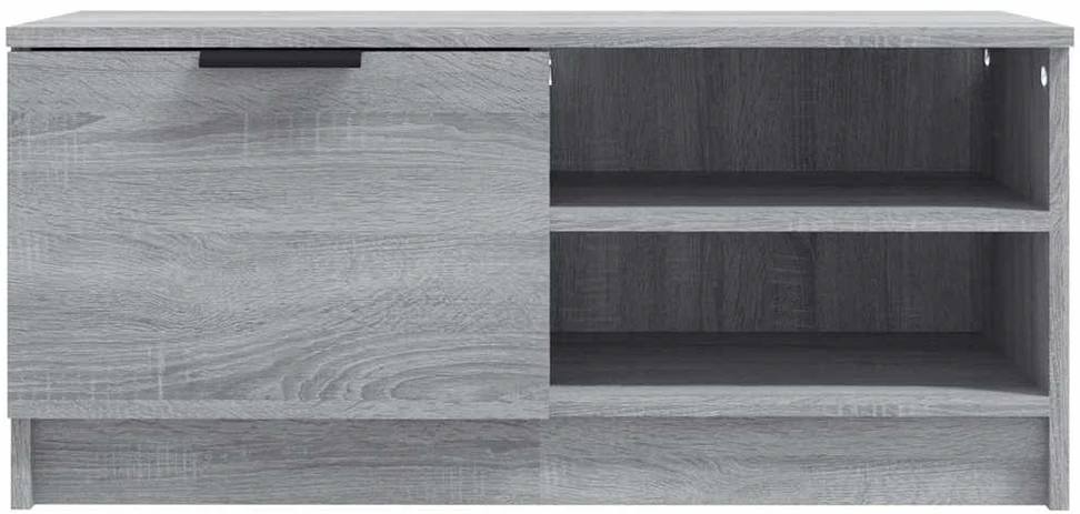 TV staliukas Televizoriaus spintelės, 2vnt., pilkos, 80x35x36,5cm, mediena