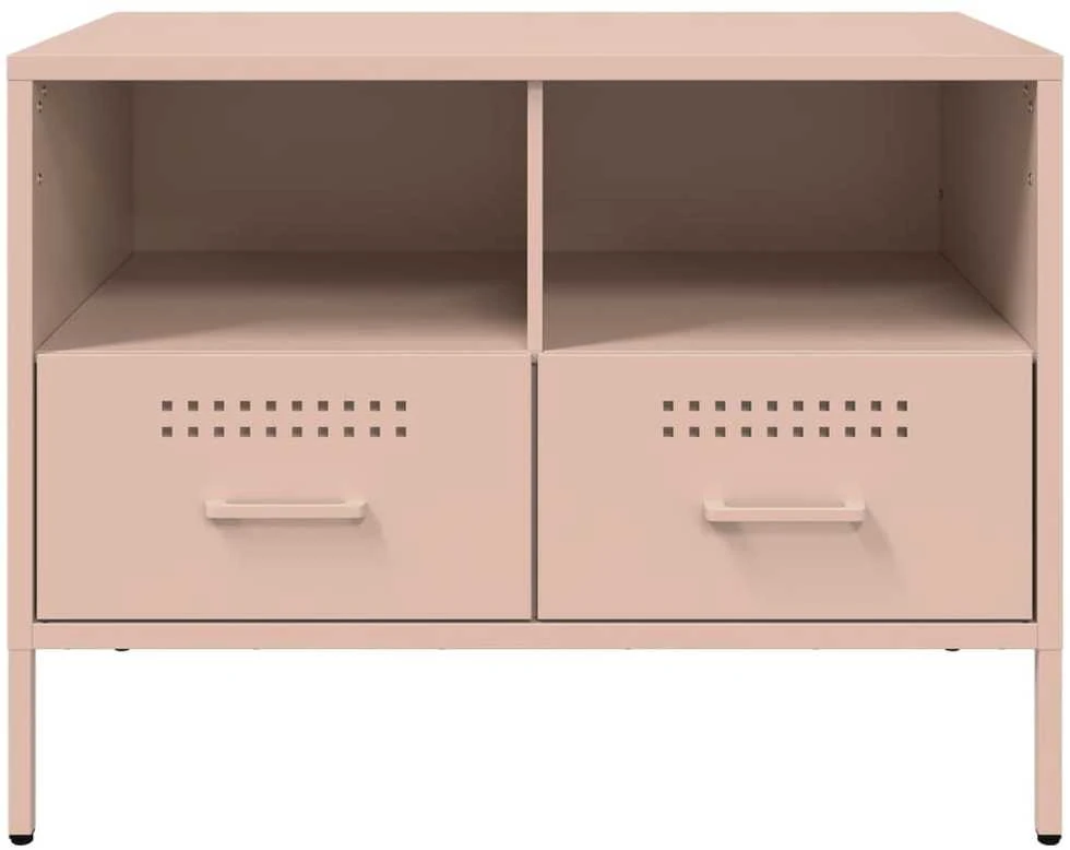 TV staliukas Televizoriaus spintelės, 2vnt., rožinės, 68x39x50,5cm, plienas