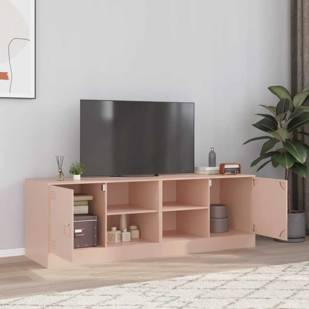 TV staliukas Televizoriaus spintelės, 2vnt., rožinės, 67x39x44cm, plienas