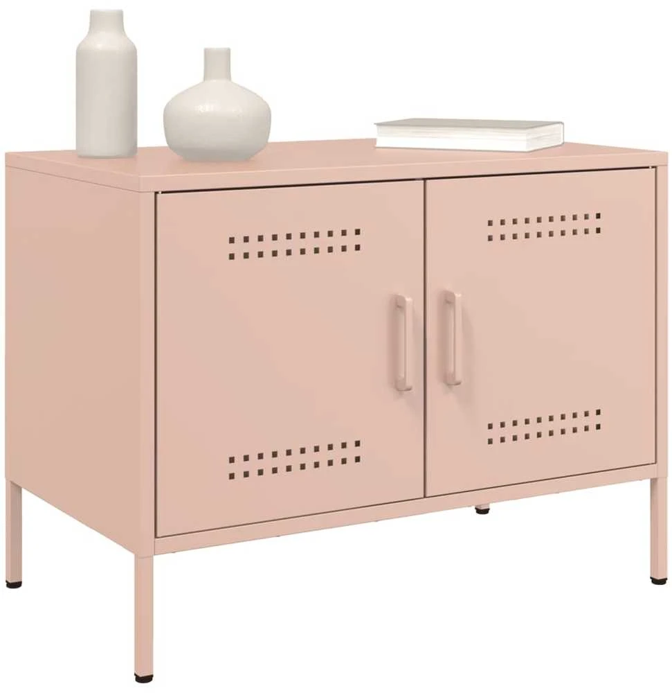 TV staliukas Televizoriaus spintelės, 2vnt., rožinės, 68x39x50,5cm, plienas