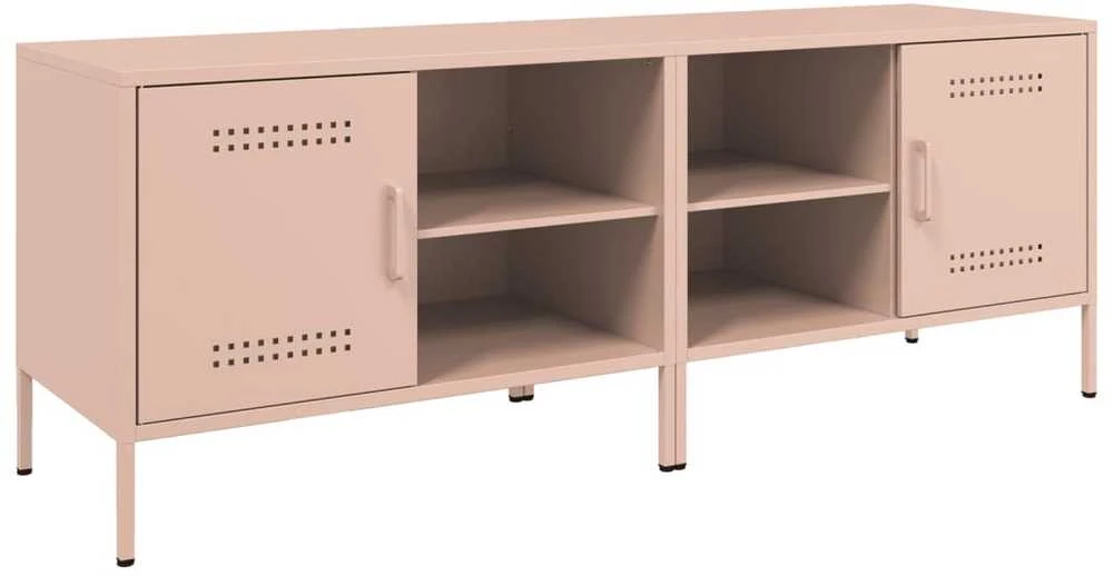 TV staliukas Televizoriaus spintelės, 2vnt., rožinės, 68x39x50,5cm, plienas