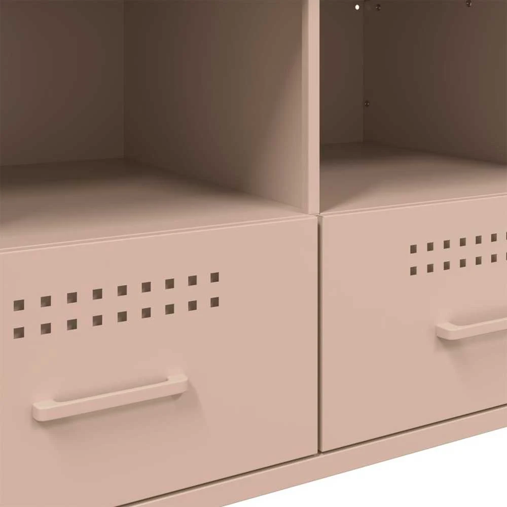 TV staliukas Televizoriaus spintelės, 2vnt., rožinės, 68x39x50,5cm, plienas