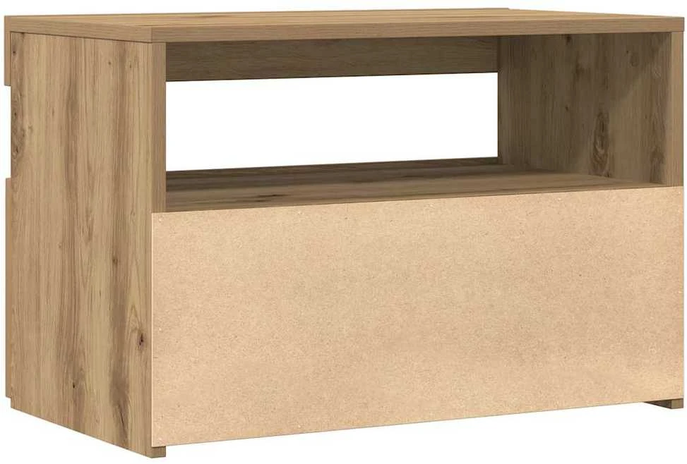 TV staliukas Televizoriaus spintelės su LED, 2vnt., artisano, mediena
