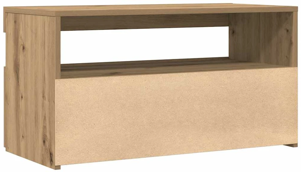 TV staliukas Televizoriaus spintelės su LED, 2vnt., artisano, mediena