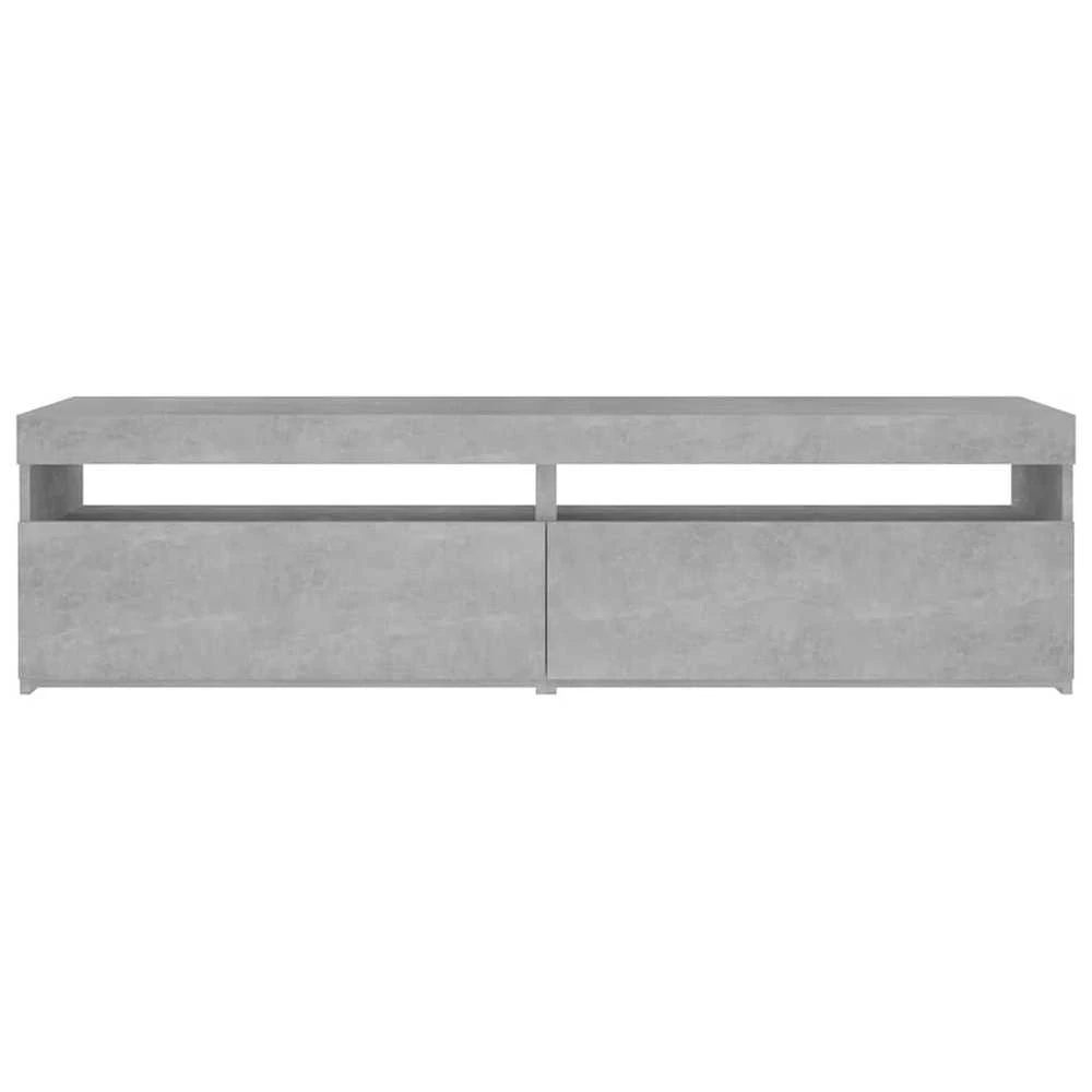 TV staliukas Televizoriaus spintelės su LED, 2vnt., betono, 75x35x40cm