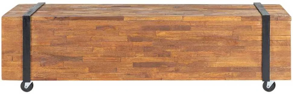 TV staliukas Televizoriaus staliukas, 110x30x32,5cm, tikmedžio masyvas