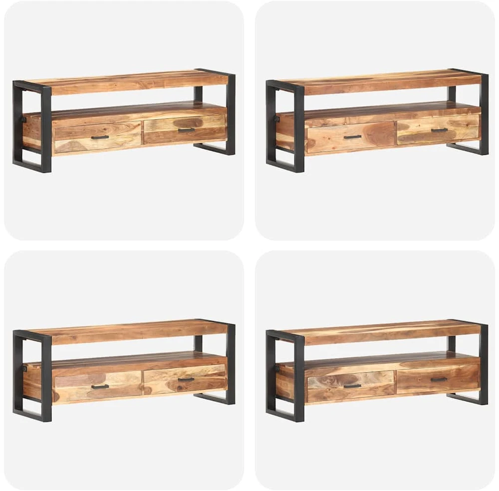 TV staliukas Televizoriaus staliukas, 120x35x45cm, mediena su medaus apdaila