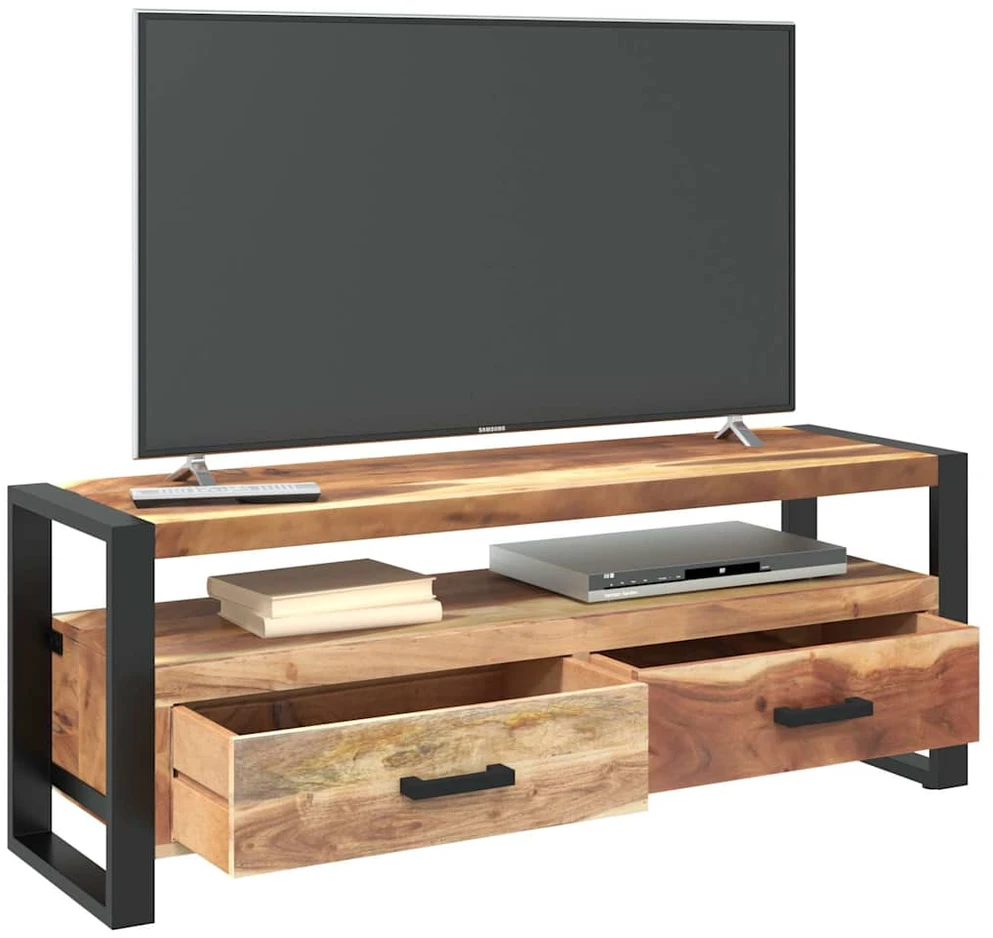 TV staliukas Televizoriaus staliukas, 120x35x45cm, mediena su medaus apdaila