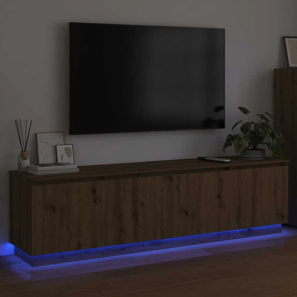 TV staliukas Televizoriaus spintelė 180 x 38 x 49 cm Amatininkų ąžuolas