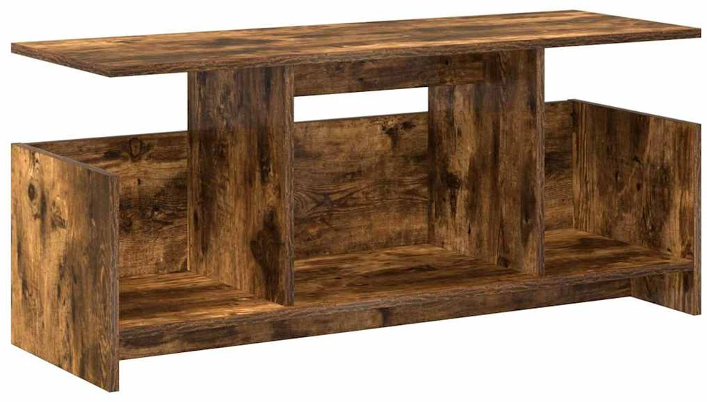 TV staliukas Televizoriaus stovas 102 x 35 x 45 cm Rūkyta ąžuolas