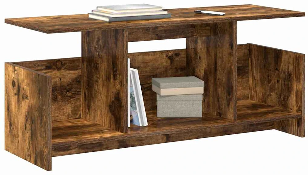TV staliukas Televizoriaus stovas 102 x 35 x 45 cm Rūkyta ąžuolas