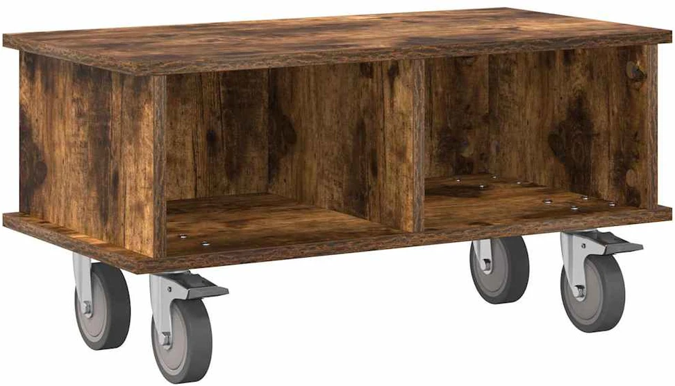 TV staliukas Televizoriaus stovas 68,5 x 35 x 35 cm Rūkyta ąžuolas