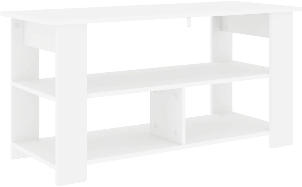 TV staliukas Televizoriaus stovas Balta 100 x 40 x 50 cm