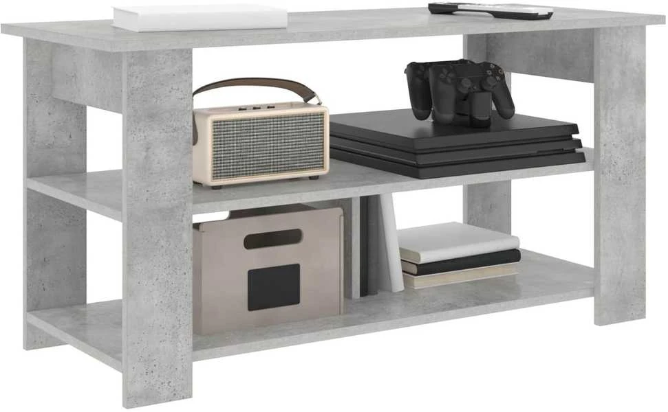 TV staliukas Televizoriaus stovas Betono pilka 100 x 40 x 50 cm