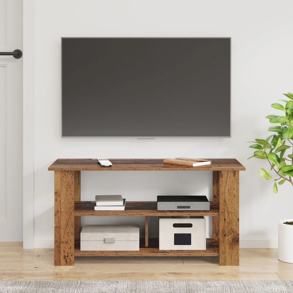 TV staliukas Televizoriaus stovas Senas medis 100 x 40 x 50 cm