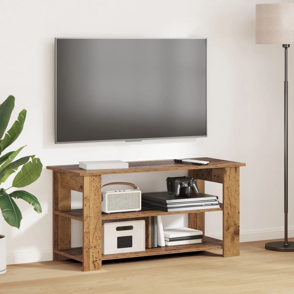 TV staliukas Televizoriaus stovas Senas medis 100 x 40 x 50 cm