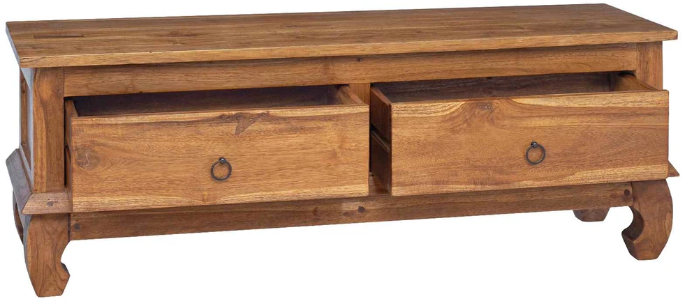 TV staliukas Televizoriaus stovas su stalčių Natūrali 110 x 35 x 40 cm