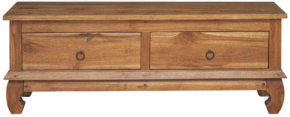 TV staliukas Televizoriaus stovas su stalčių Natūrali 110 x 35 x 40 cm