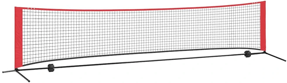 Teniso tinklas Juoda ir raudona 396 x 92 x 87 cm Poliesteris