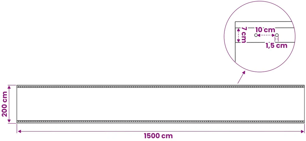 Tent su kilpom 2 vnt. Žalia 2 x 15 m 260 gsm PE