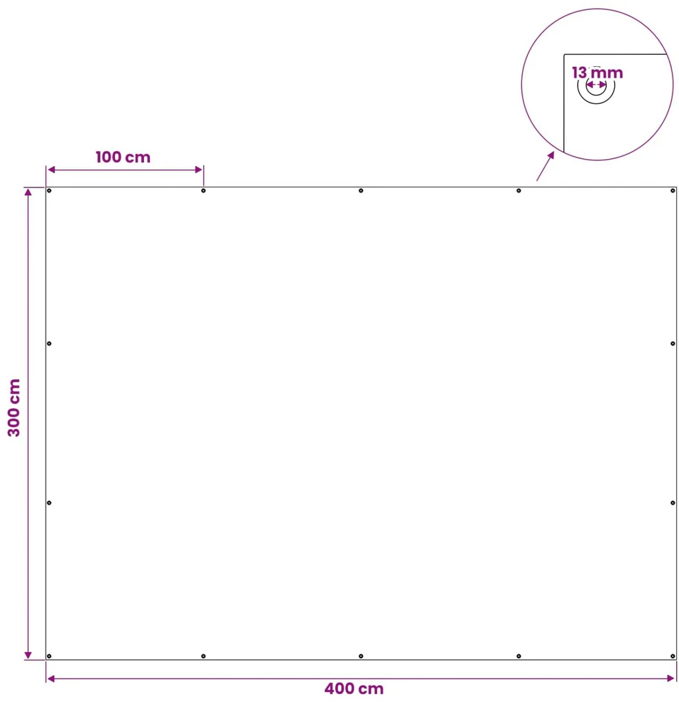 Tent su kilpom Balta 3 x 4 m 180 gsm PE