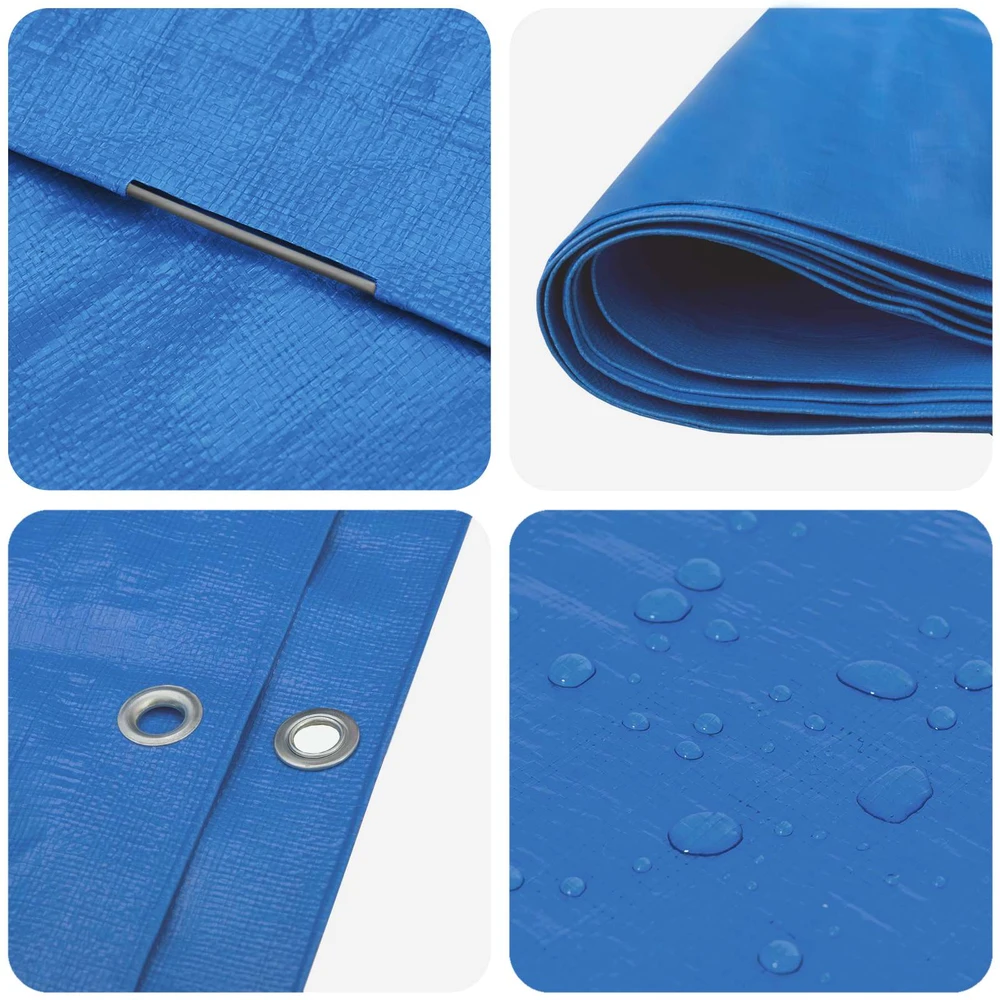 Tent su kilpom Mėlyna 3 x 6 m 180 gsm PE
