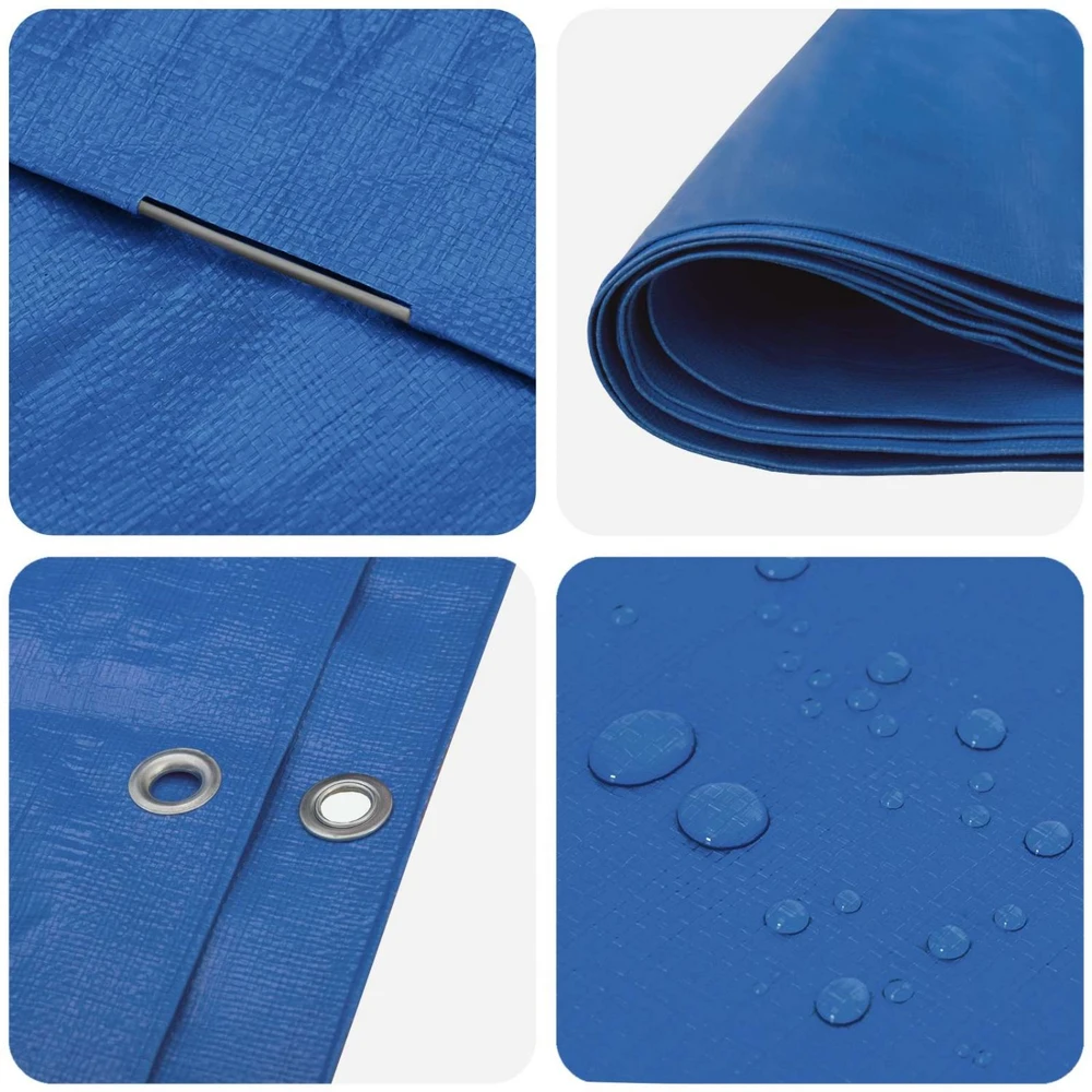 Tent su kilpom Mėlyna 6 x 12 m 260 gsm PE