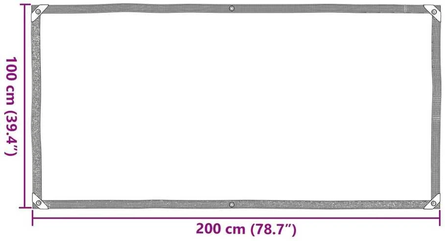 Augalų uždangalas Skaidrus 1 x 2 m PE