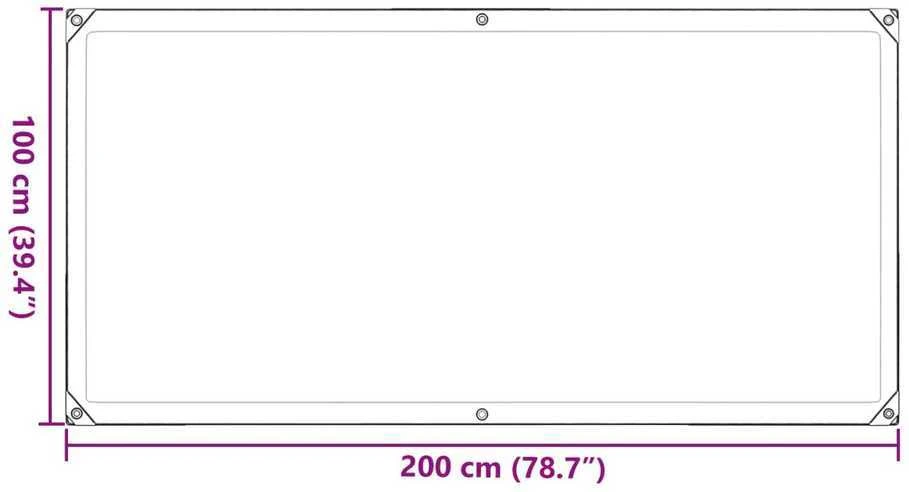 Augalų uždangalas Skaidrus 1 x 2 m PE