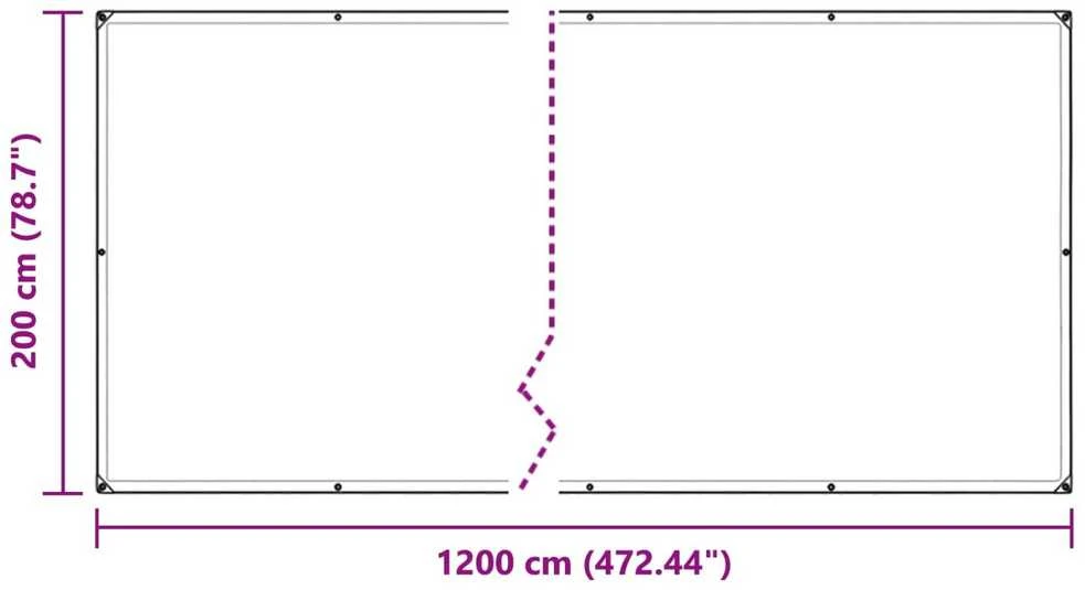 Augalų uždangalas Skaidrus 2 x 12 m PE