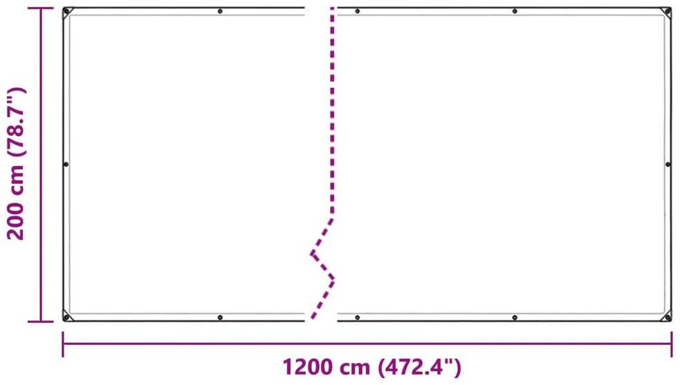 Augalų uždangalas Skaidrus 2 x 12 m PVC