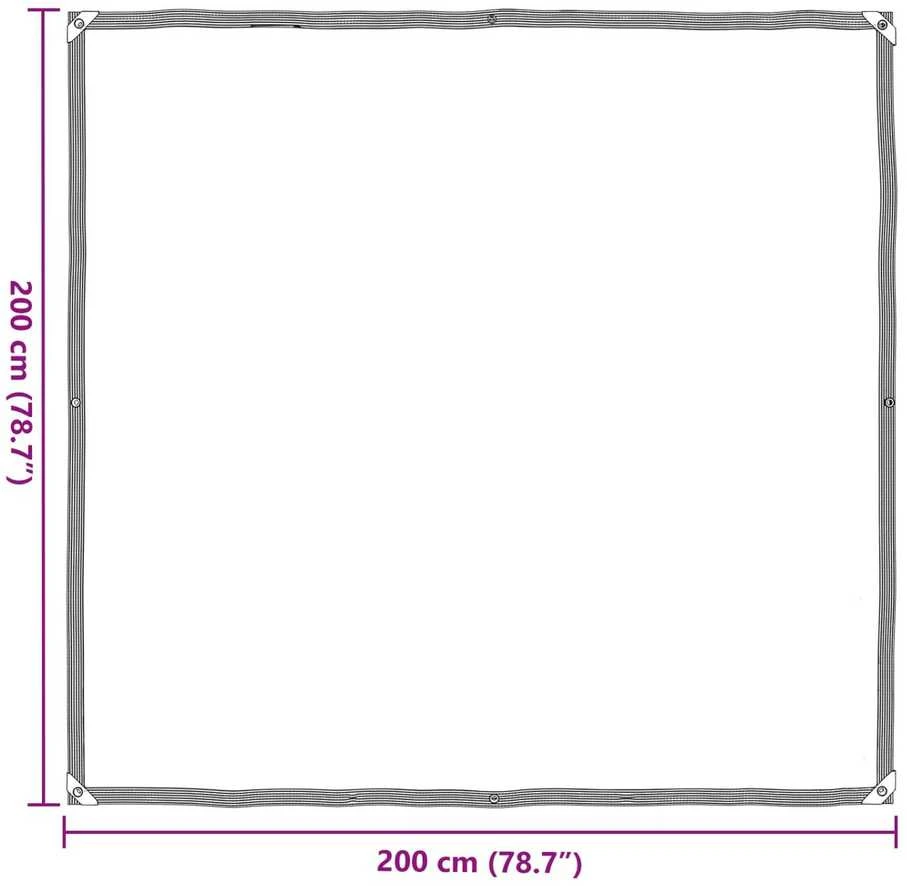 Augalų uždangalas Skaidrus 2 x 2 m PE