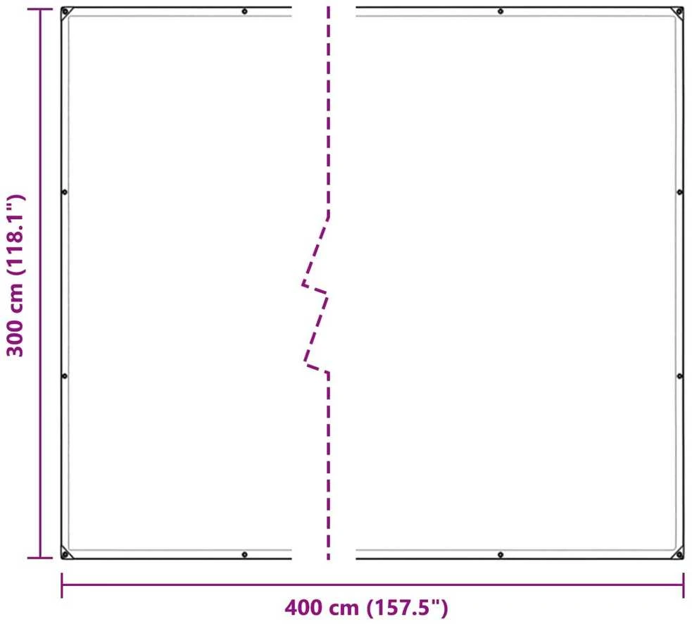 Augalų uždangalas Skaidrus 3 x 4 m PVC