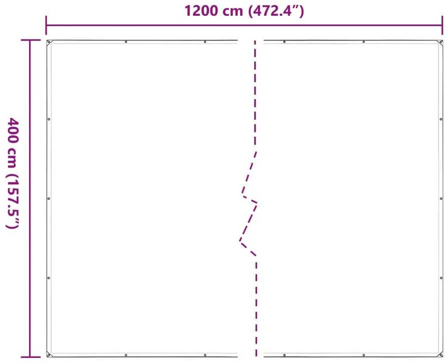 Augalų uždangalas Skaidrus 4 x 12 m PE