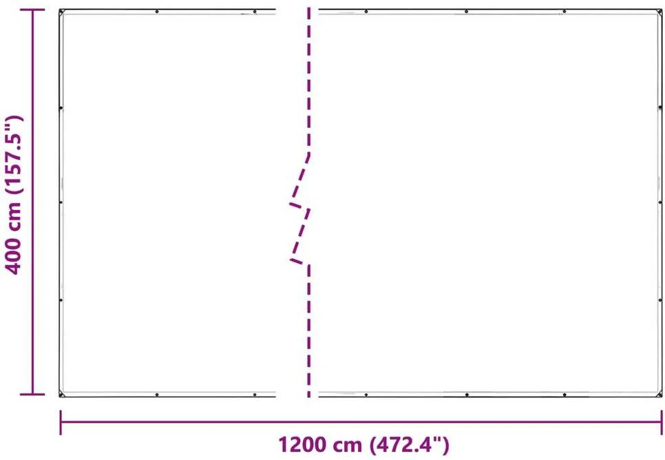 Augalų uždangalas Skaidrus 4 x 12 m PVC