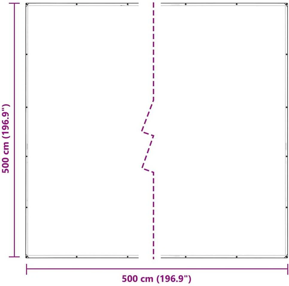 Augalų uždangalas Skaidrus 5 x 5 m PVC