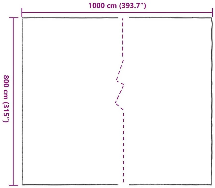 Augalų uždangalas Skaidrus 8 x 10 m PE