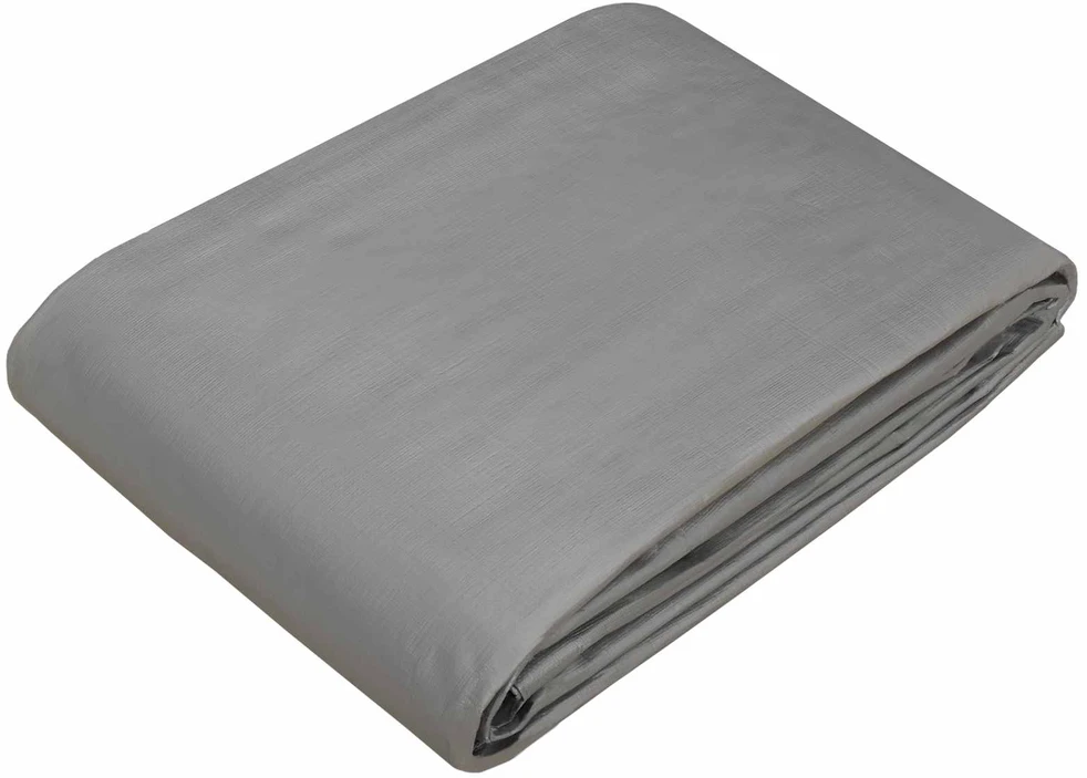 Tent su kilpom Šviesiai pilka 4 x 6 m 260 gsm PE