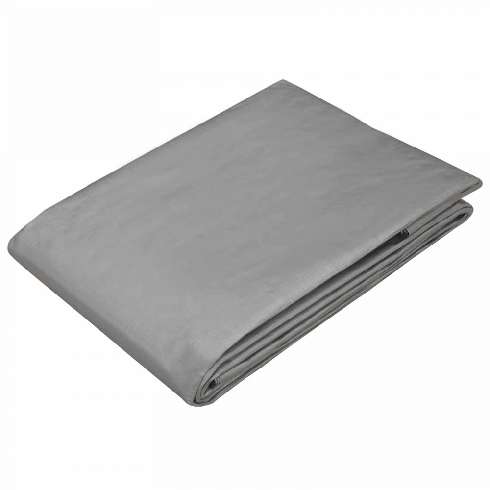 Tent su kilpom Šviesiai pilka 6 x 6 m 180 gsm PE