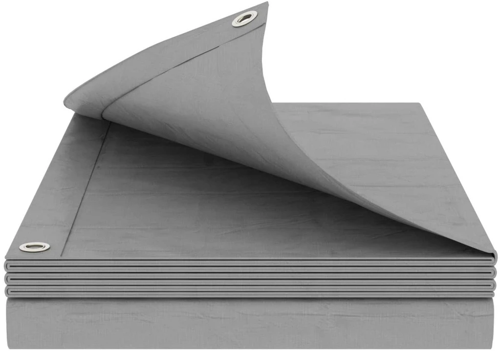 Tent su kilpom Šviesiai pilka 6 x 6 m 180 gsm PE