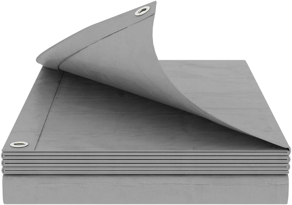 Tent su kilpom Šviesiai pilka 6 x 8 m 90 gsm PE