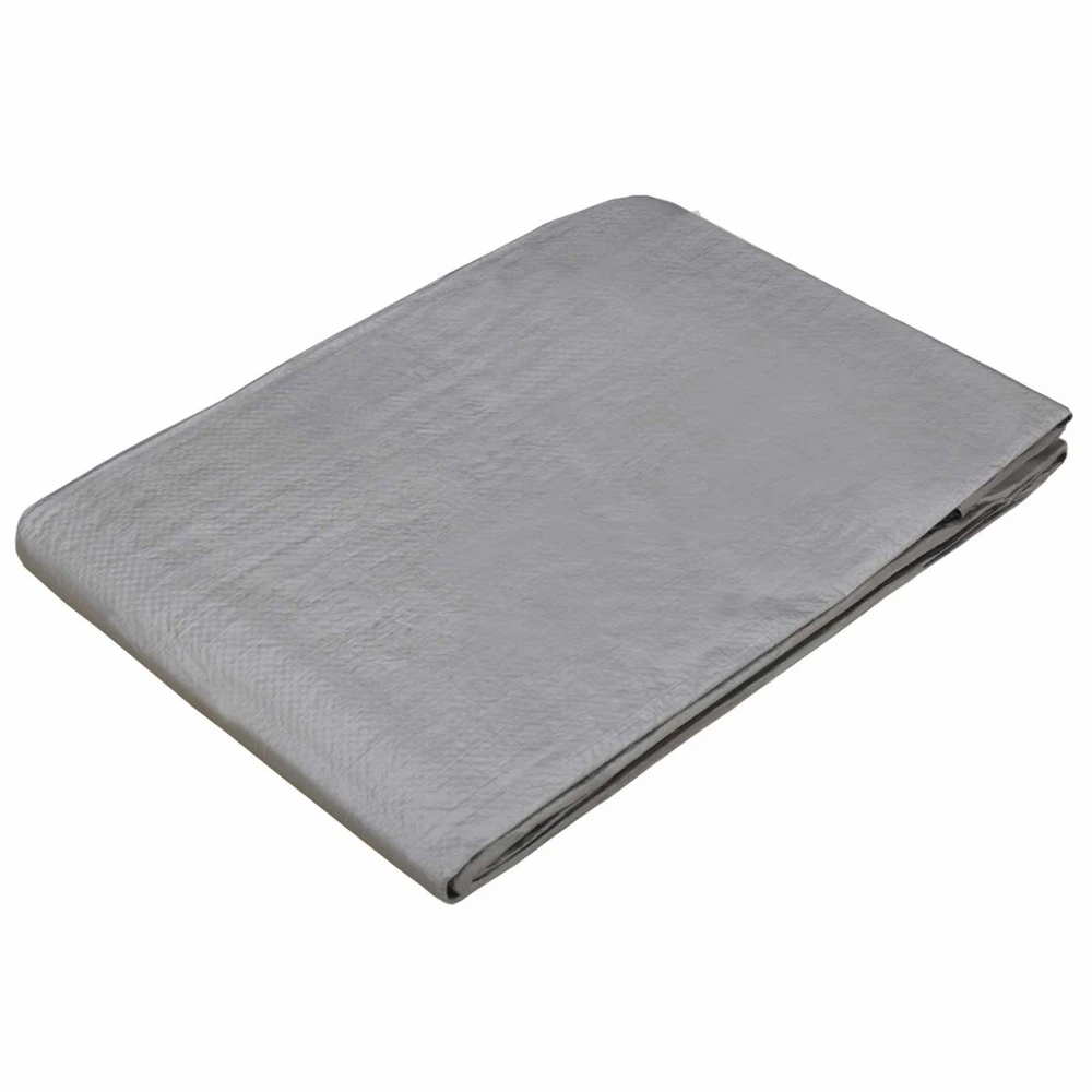 Tent su kilpom Šviesiai pilka 6 x 8 m 90 gsm PE