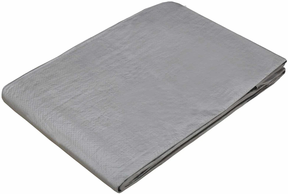 Tent su kilpom Šviesiai pilka 6 x 8 m 90 gsm PE