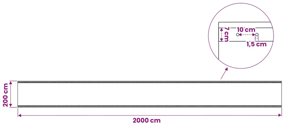 Leno Tentinis Žalia 2 x 20 m 260 gsm PE