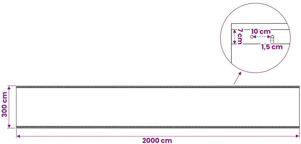 Leno Tentinis Žalia 3 x 20 m 260 gsm PE