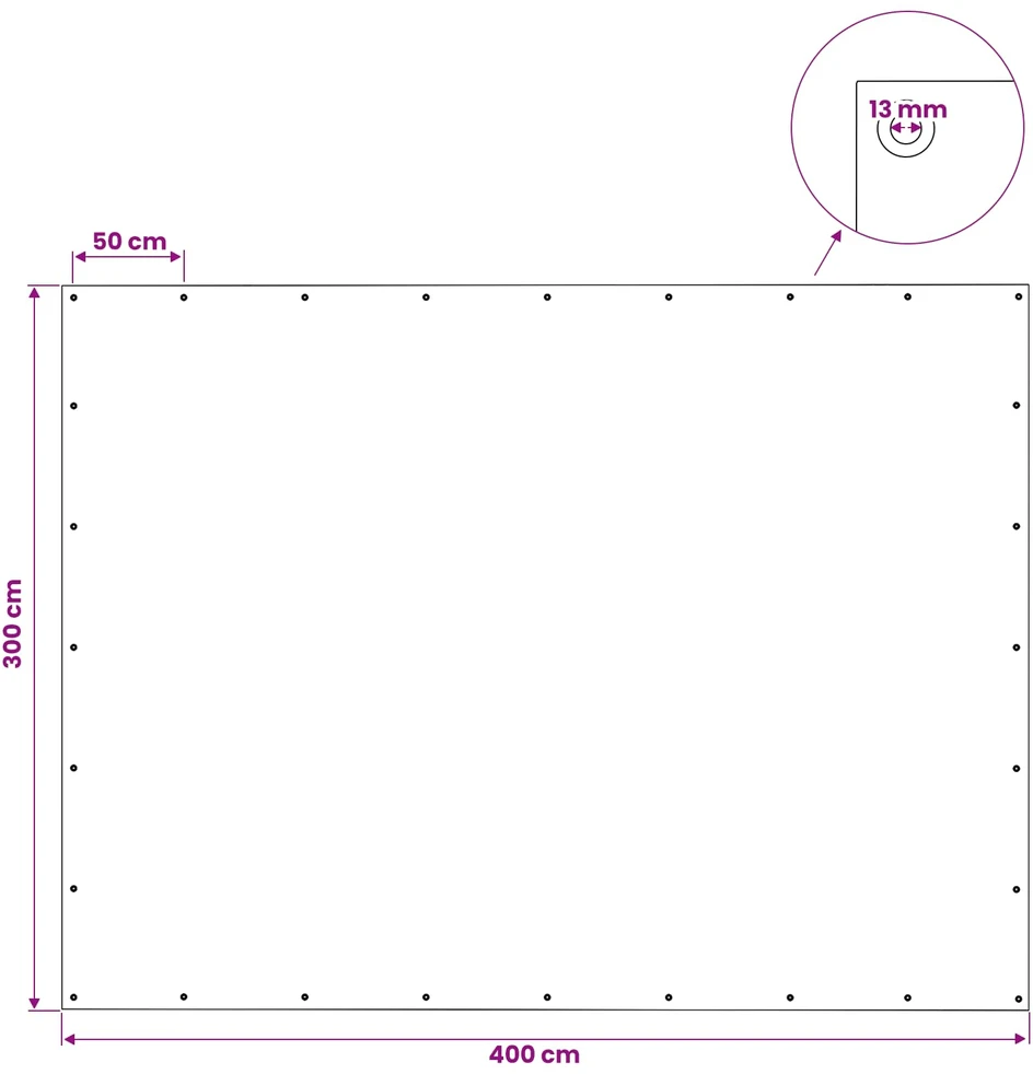 Tent su kilpom Žalia 3 x 4 m 140 gsm PE