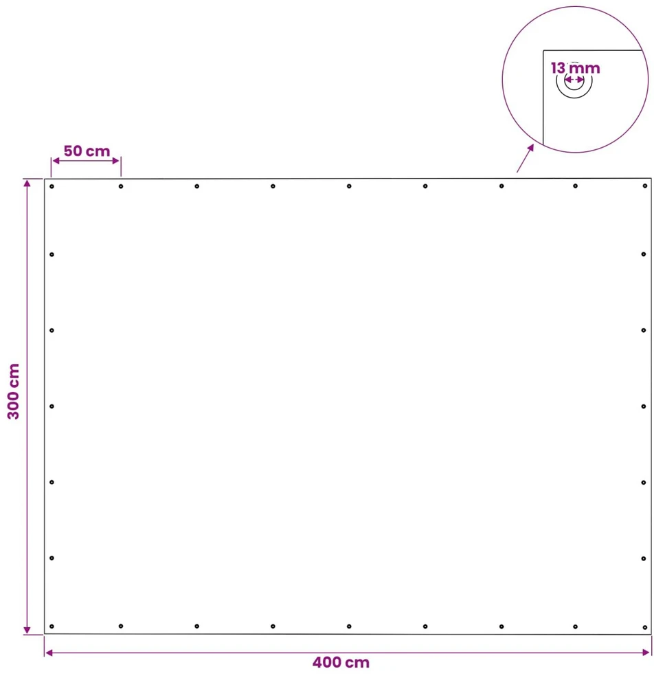 Tent su kilpom Žalia 3 x 4 m 140 gsm PE